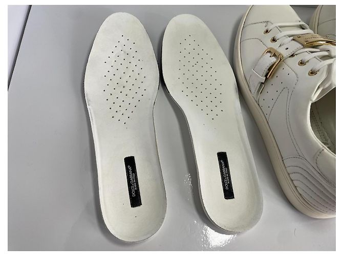 Dolce & Gabbana Herren Ledersneaker Weiß - Ansicht 12