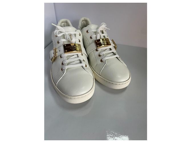 Dolce & Gabbana Herren Ledersneaker Weiß - Ansicht 3