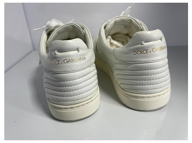 Dolce & Gabbana Herren Ledersneaker Weiß - Ansicht 6