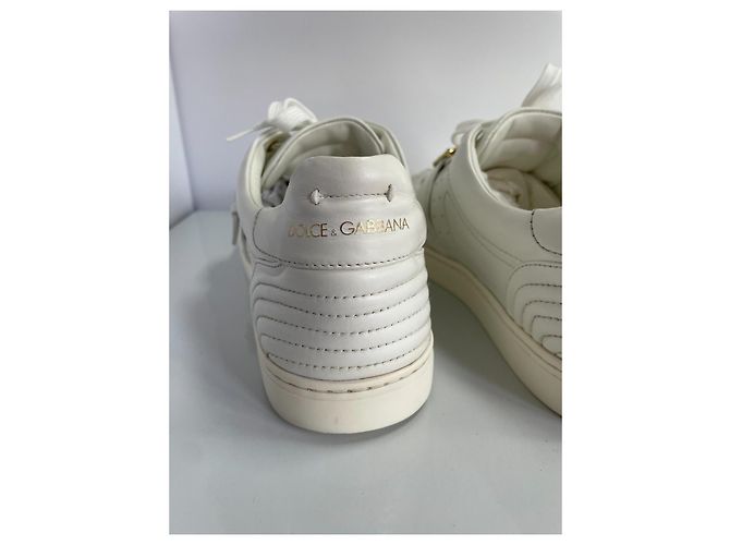 Dolce & Gabbana Herren Ledersneaker Weiß - Ansicht 7