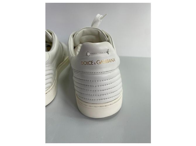 Dolce & Gabbana Herren Ledersneaker Weiß - Ansicht 8