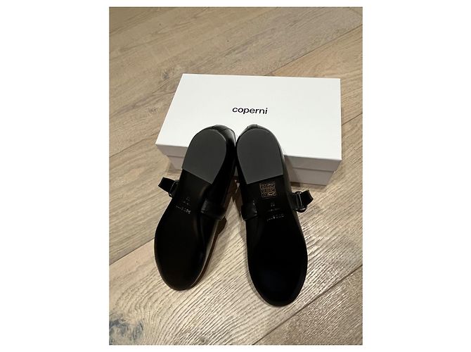 Bailarinas Cinturón Coperni en cuero negro Hardware de plata - vista 10