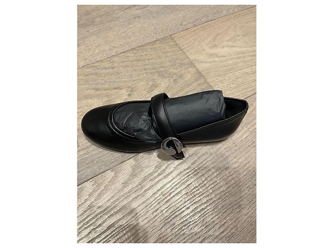 Bailarinas Cinturón Coperni en cuero negro Hardware de plata - vista 11