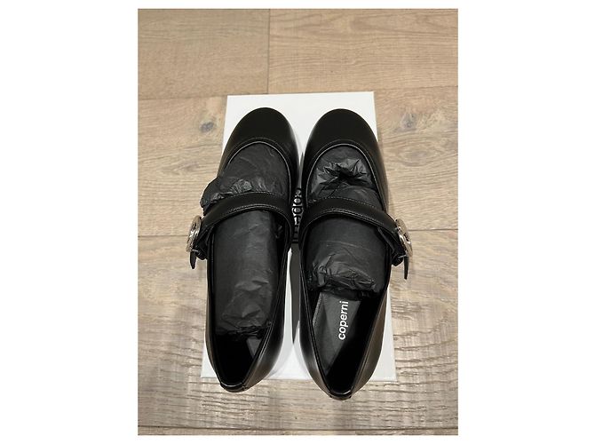 Bailarinas Cinturón Coperni en cuero negro Hardware de plata - vista 12