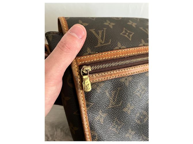 Borsa a tracolla Louis Vuitton Boshpore Monogram Canvas Marrone - vista 3