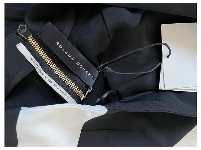 Roland Mouret Kleid in Schwarz Satin - Ansicht 4