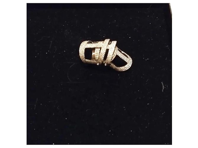 Anello a cerniera APM Monaco Argento e Zirconi Taglia 51 Silver hardware - vista 2