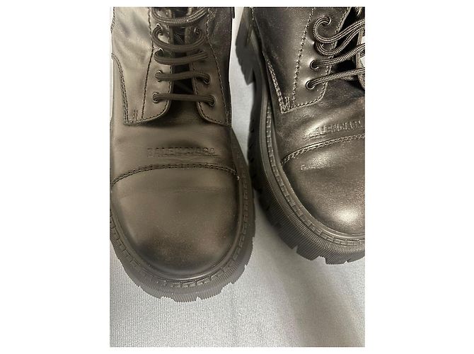 Botines de Cuero Negro Balenciaga - vista 4