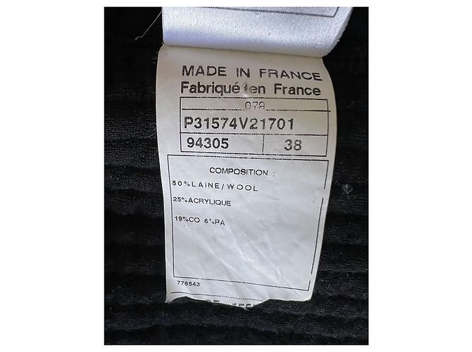 Amazing Chanel Wool blend Jacket Sport Collection Black - view 8