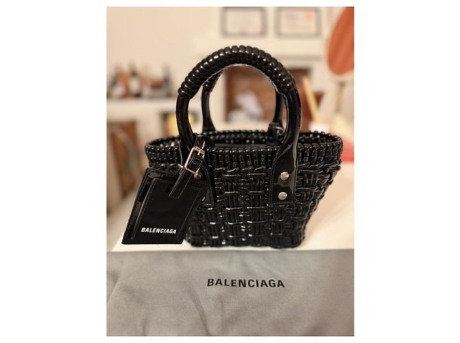 Balenciaga Cesta con tracolla Bistro XSS Nero - vista 2