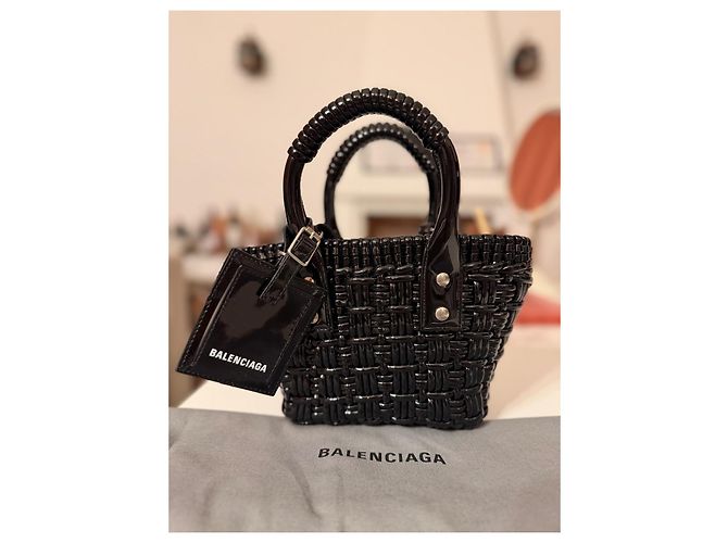 Balenciaga Cesta con tracolla Bistro XSS Nero - vista 3