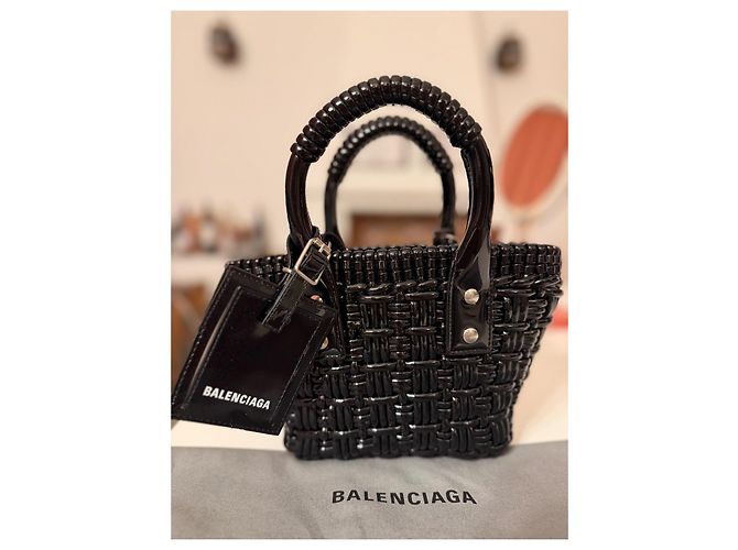 Balenciaga Cesta con tracolla Bistro XSS Nero - vista 4