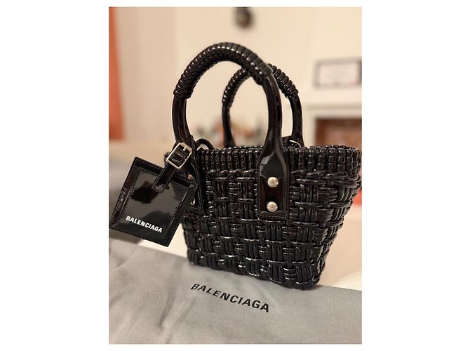 Balenciaga Cesta con tracolla Bistro XSS Nero - vista 7