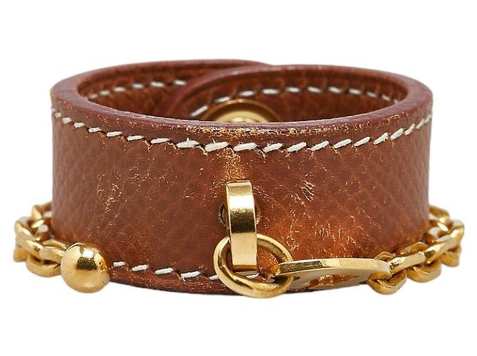 Handschuhhalter Hermès Nomade Courchevel Braun Bronze - Ansicht 3