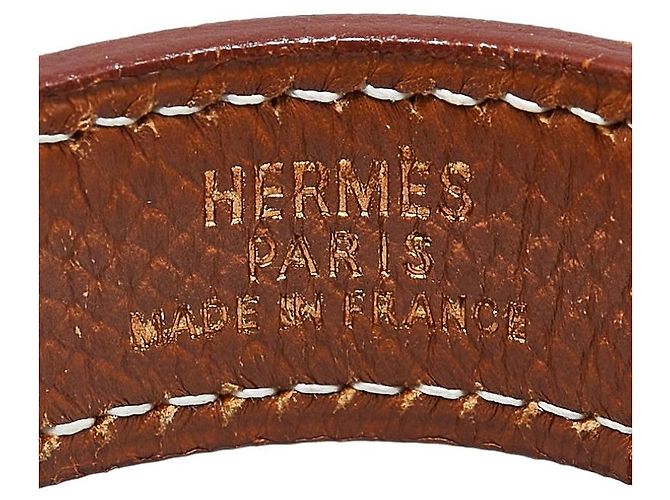 Handschuhhalter Hermès Nomade Courchevel Braun Bronze - Ansicht 5