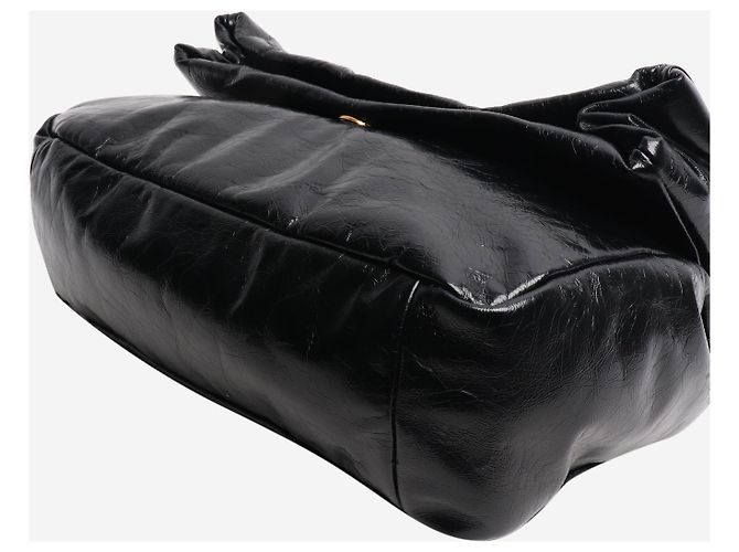Balenciaga Borsa a spalla con catena Monaco nera Nero - vista 5