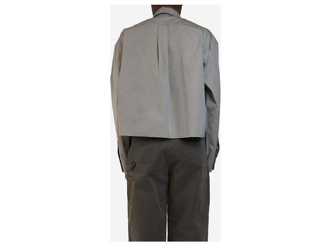 Miu Miu Graues cropped Shirt - Größe UK 4 - Ansicht 2
