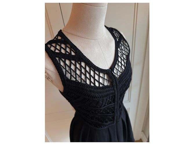 Maje Kleid schwarz aus Viskose - Ansicht 2