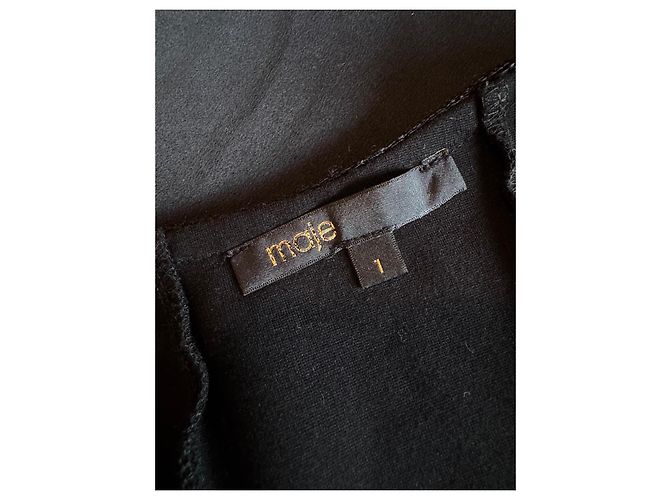 Maje Kleid schwarz aus Viskose - Ansicht 4