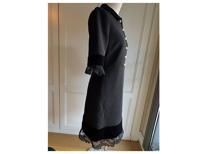 Gucci Kleid aus schwarzer Seide - Ansicht 3