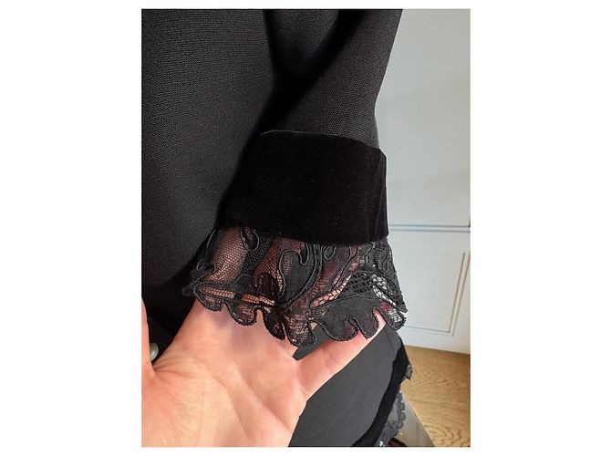 Gucci Kleid aus schwarzer Seide - Ansicht 4