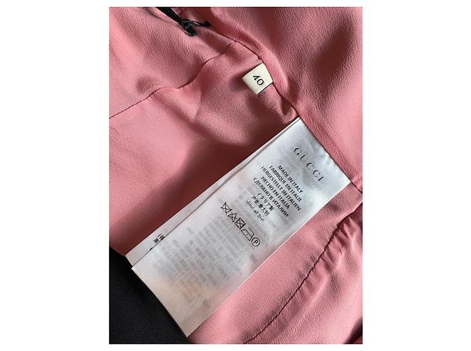 Gucci Kleid aus schwarzer Seide - Ansicht 7