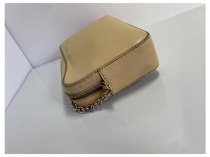 Borsa a tracolla Christian Louboutin in pelle beige - vista 6