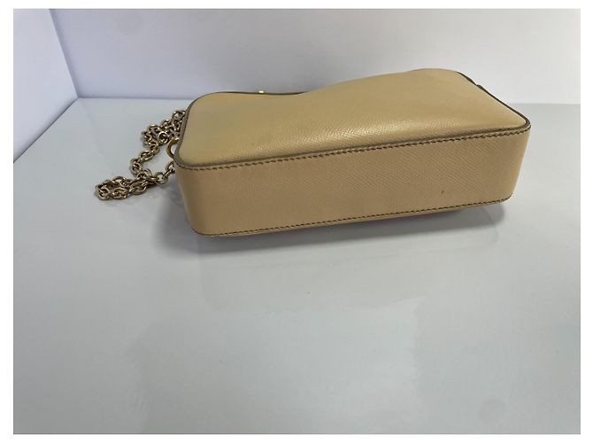 Borsa a tracolla Christian Louboutin in pelle beige - vista 7