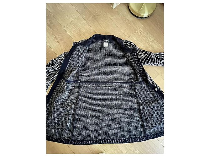 Chanel Cardigan aus Kaschmir-Mischung Mehrfarbig Mehrfarben - Ansicht 3
