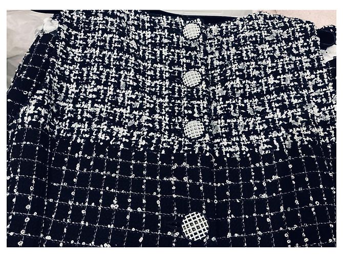 Increíble vestido de algodón de Chanel Multicolor - vista 3