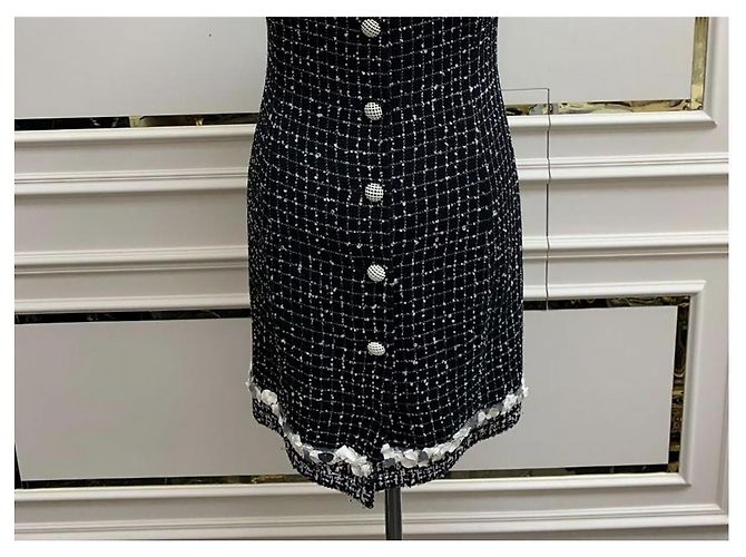 Increíble vestido de algodón de Chanel Multicolor - vista 6