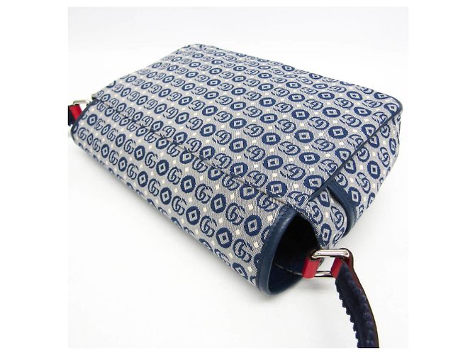 Borsa a Spalla Interlocking G per Bambini Gucci Rosso Blu - vista 5