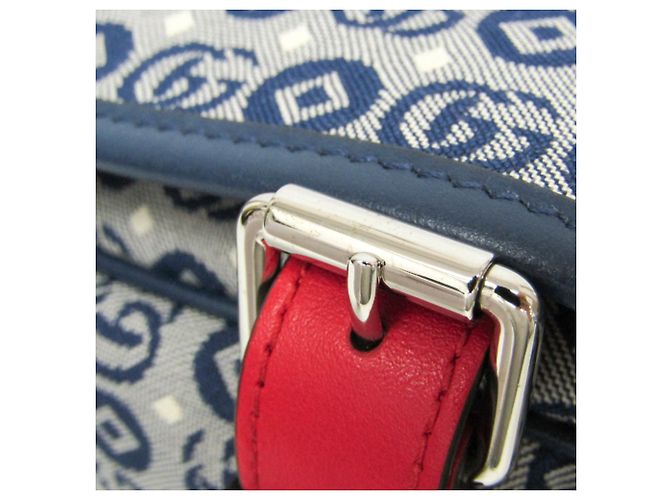Borsa a Spalla Interlocking G per Bambini Gucci Rosso Blu - vista 6