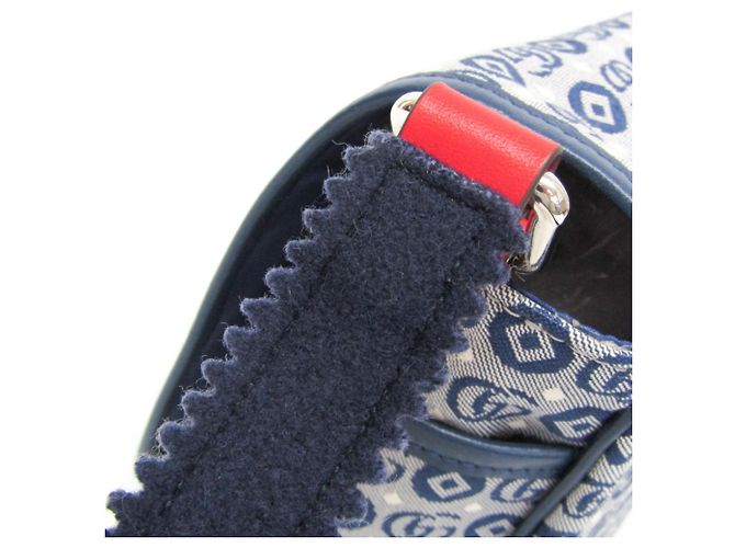 Borsa a Spalla Interlocking G per Bambini Gucci Rosso Blu - vista 9
