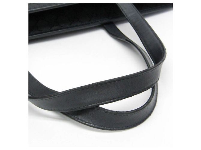 Borsa tote in pelle con stampa GG Gucci - Nero - vista 11