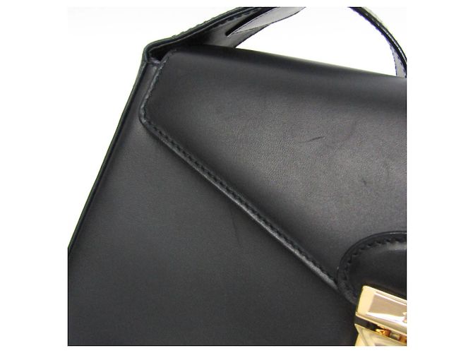 Borsa a spalla in pelle da donna Salvatore Ferragamo Icon Studs DQ-21 7187 Nero - vista 13