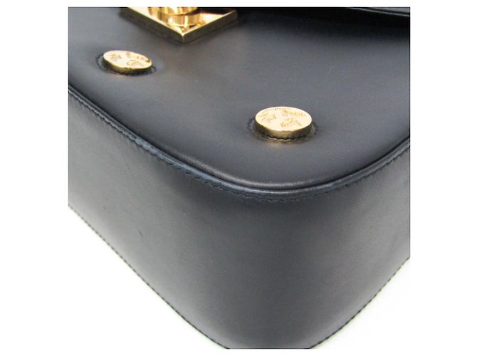 Borsa a spalla in pelle da donna Salvatore Ferragamo Icon Studs DQ-21 7187 Nero - vista 4