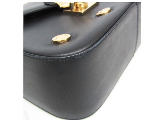 Borsa a spalla in pelle da donna Salvatore Ferragamo Icon Studs DQ-21 7187 Nero - vista 5