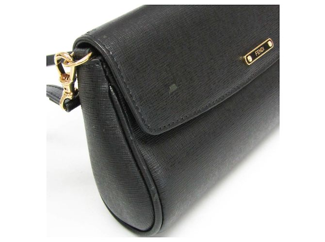 Fendi Mini Pouch 8M0327 Borsa a spalla in pelle per donna Nero - vista 8