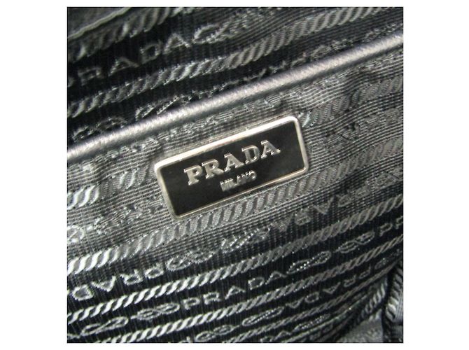 Borsa a spalla e tote Prada TESSUTO con stampa floreale Nero Giallo - vista 13