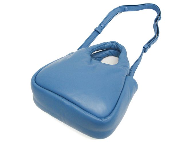 Bolsa de mão/ombro em couro nappa acolchoado 1BA359 para mulheres da Prada Azul - vista 2