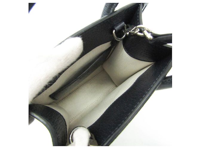Borsa Gucci Interlocking G 671623 Beige Blu navy - vista 3