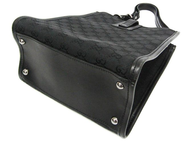 Borsa a Spalla Gucci GG Canvas Nera Nero - vista 3