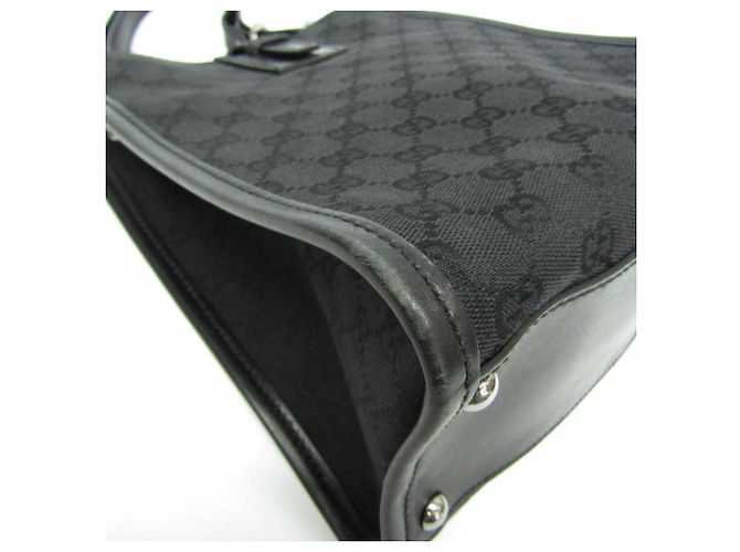 Borsa a Spalla Gucci GG Canvas Nera Nero - vista 5