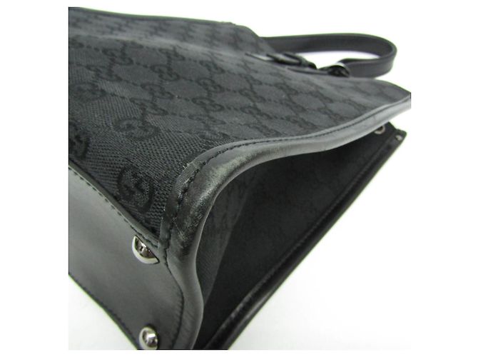 Borsa a Spalla Gucci GG Canvas Nera Nero - vista 6