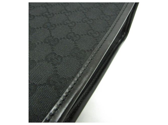 Borsa a Spalla Gucci GG Canvas Nera Nero - vista 9