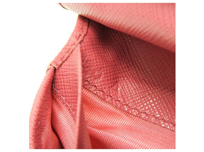Prada Saffiano Leder Bi-Fold Geldbörse Pink - Ansicht 16