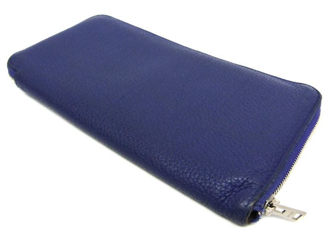 Portafoglio bi-fold classico Azap Long di Hermès Blu navy - vista 2