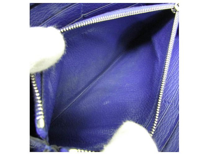 Portafoglio bi-fold classico Azap Long di Hermès Blu navy - vista 4