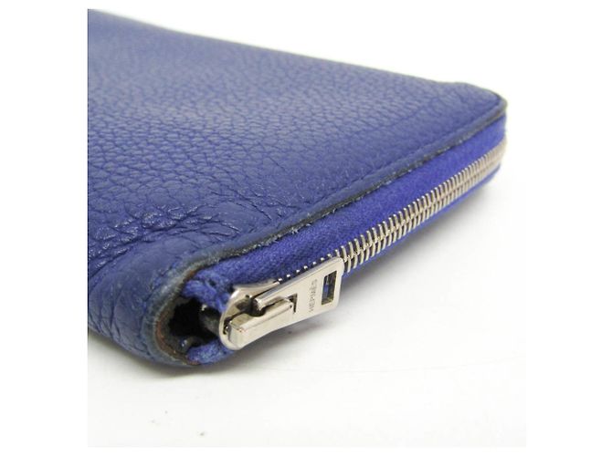 Portafoglio bi-fold classico Azap Long di Hermès Blu navy - vista 6